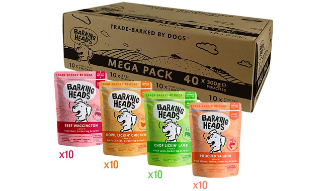Barking Heads Wet Dog Food Pouches Mega Variety Pack