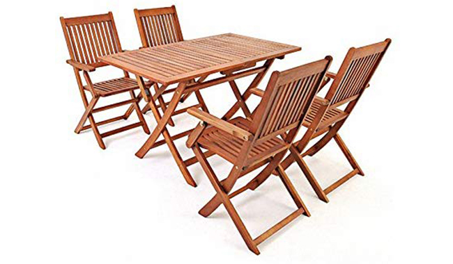 Britoniture Wooden Foldable Picnic Table