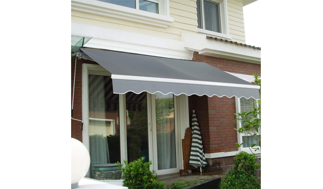 COSTWAY Manual Awning Canopy