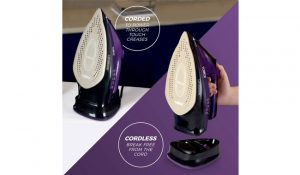 Tower T22008 CeraGlide 2-in-1 Cord or Cordless Steam Iron