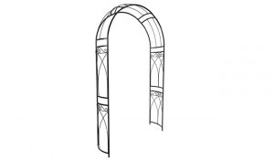 OUTOUR Stereoscopic Metal Garden Arch Arbor Archway