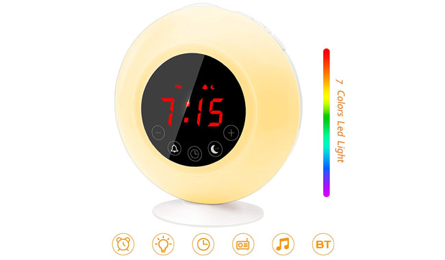Greadio wake-up-light radio clock