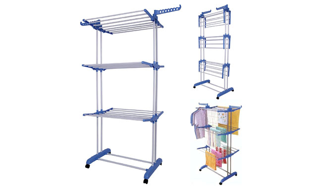 MultiWare 3-Rack 2-Wings Clothes Airer