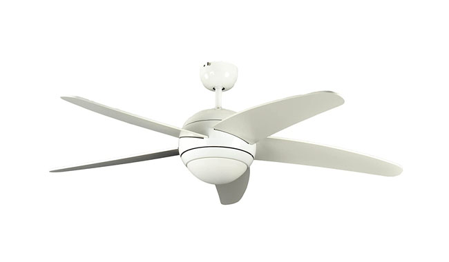 Melton white ceiling fan