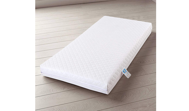 essential foam support travel cot mattress with cover