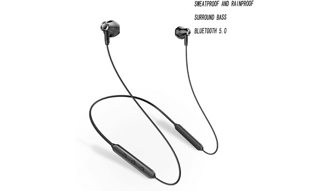 AKIZAN Bluetooth Headphones, Waterproof Wireless Earbuds w-Mic In-Ear Buds