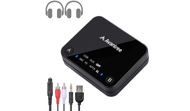 Avantree Audikast aptX Low Latency Bluetooth Audio Transmitter