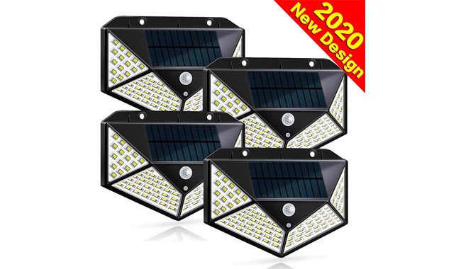 Dekugaa 100 LED Solar Motion Sensor Wall Light Dekugaa 100 LED Solar Motion Sensor Wall Light