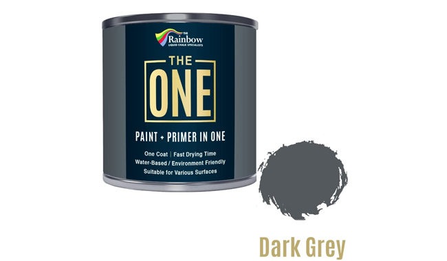 Multi Surface Paint Dark Grey, Satin, 1 Litre